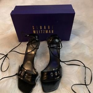 Stuart Weitzman tieback black calf size